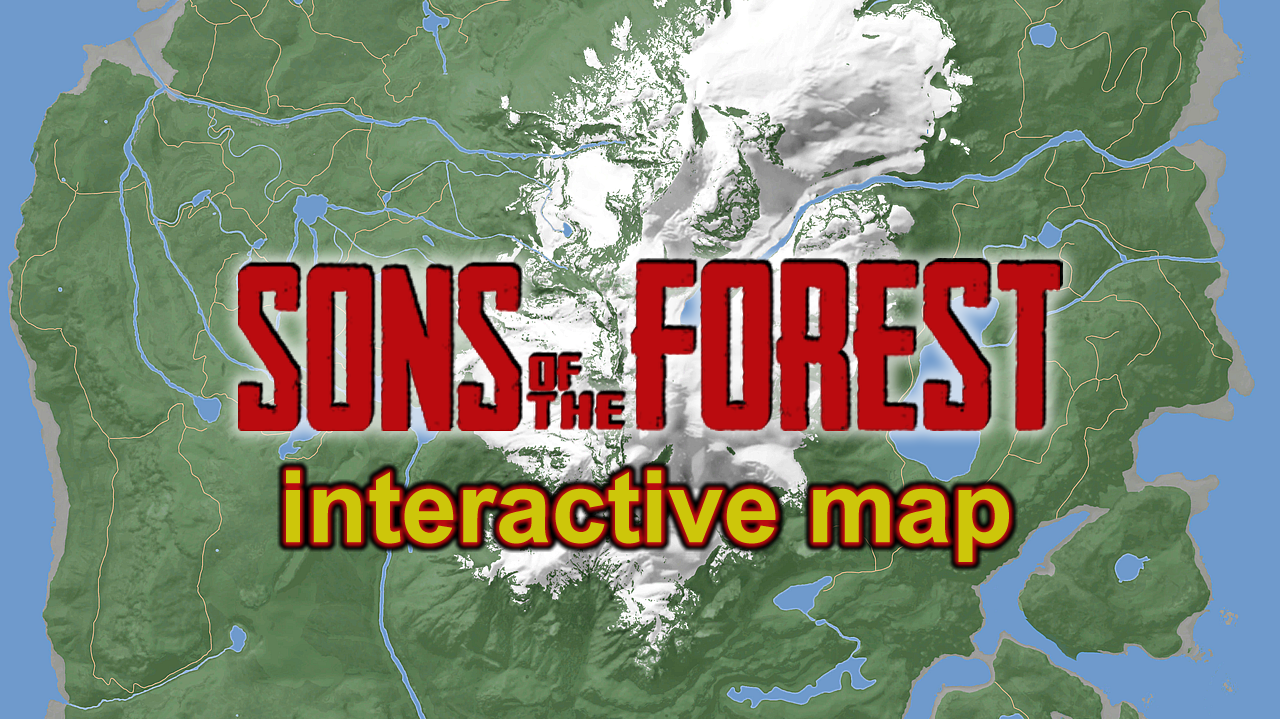 Un mapa interactivo de Sons of The Forest nos revela la ubicación de todos  los recursos